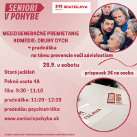 Medzigeneračné premietanie filmu Druhý dych + prednáška na prevenciu voči závislostiam 28.9.